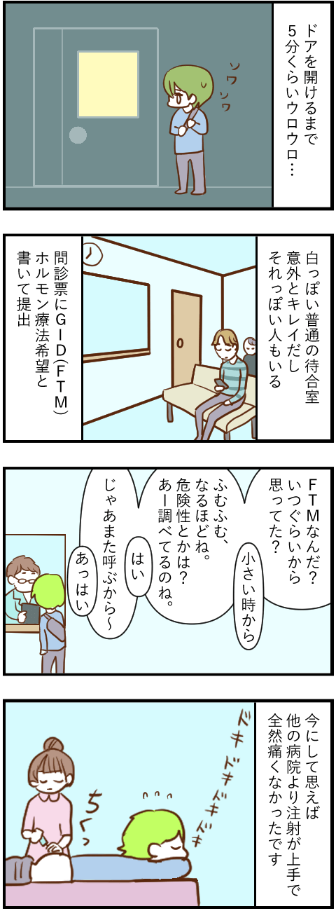 初めてのホルモン注射