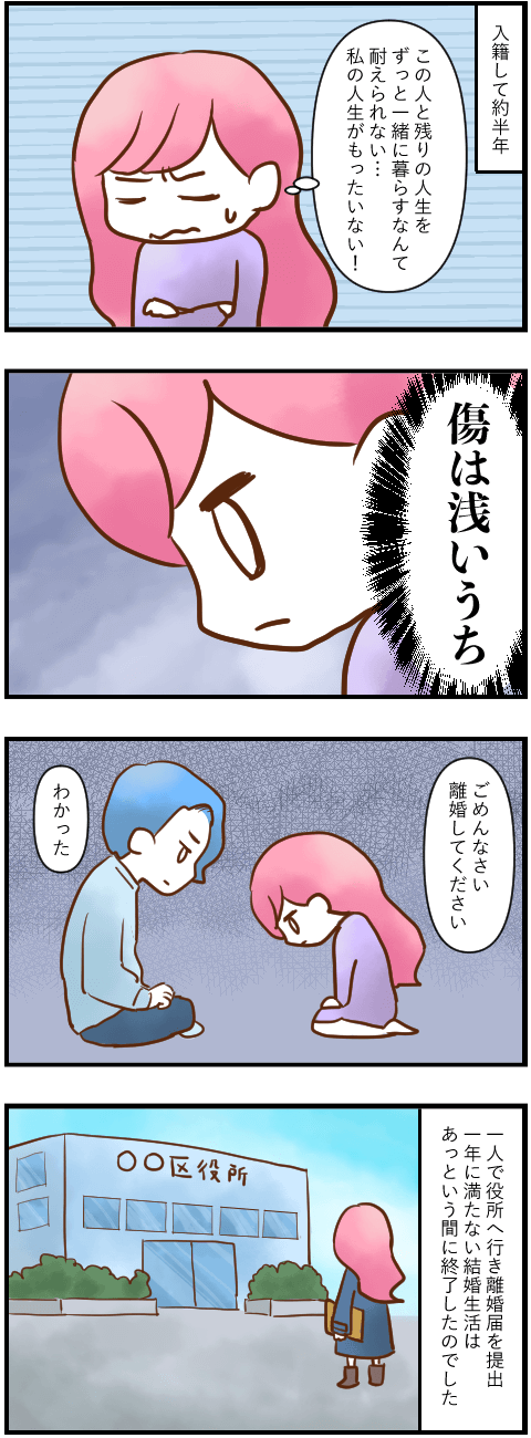 アズサ離婚を決意